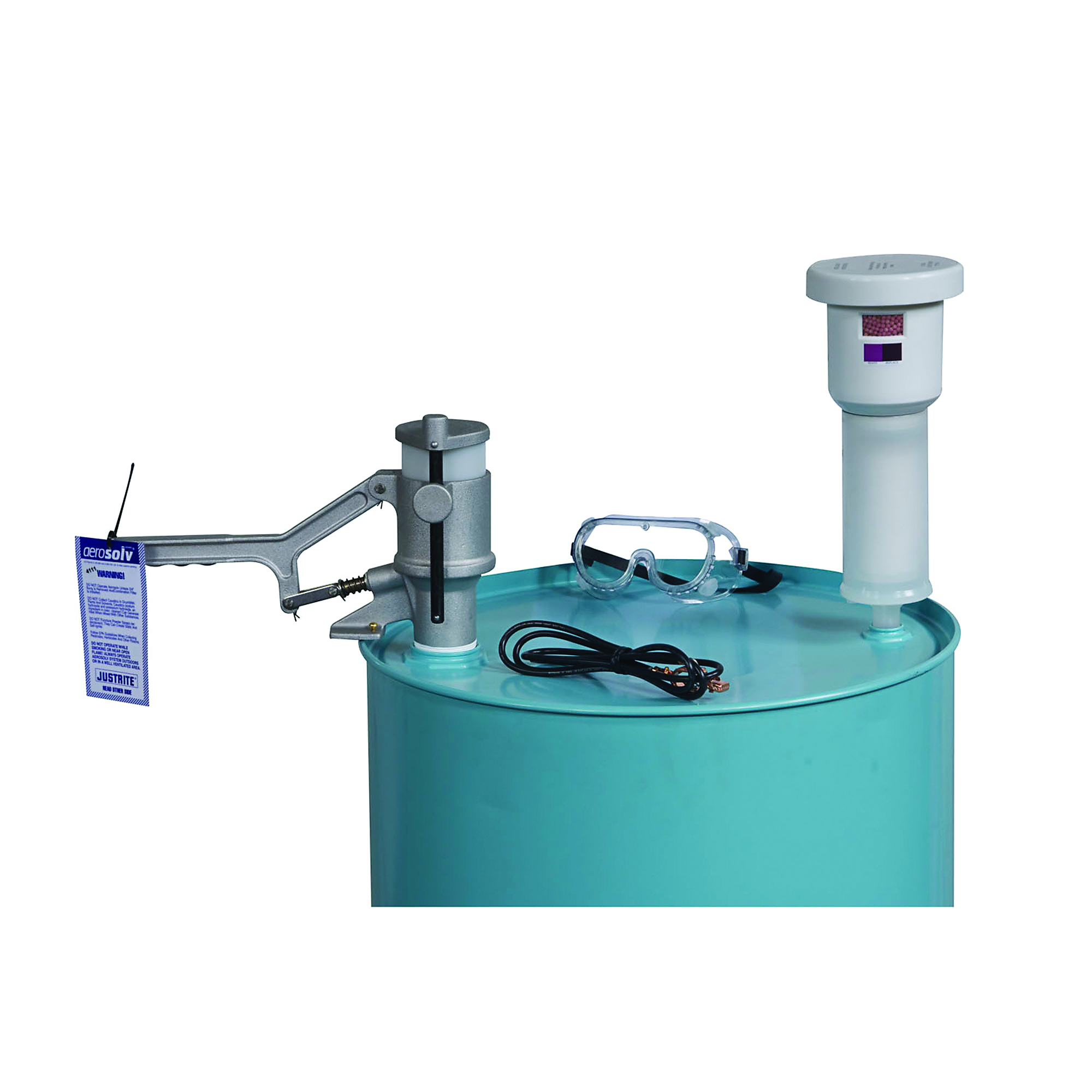Justrite Aerosolv Standard System for Recycling Aerosol Cans — Aluminum, Stainless Steel, Model# 28202